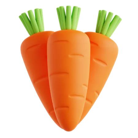 Carrots 3D Icon