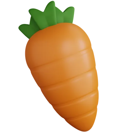 3 D Rendering Fresh Yellow Carrots Isolated 3D Icon