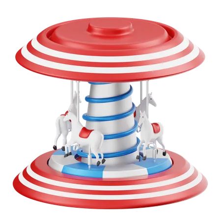 Carrousel  3D Icon