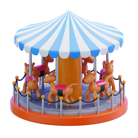 Cheval de carrousel  3D Icon