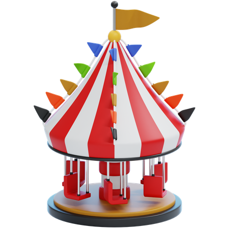 Mini carrousel  3D Icon