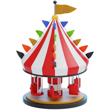 Mini carrousel  3D Icon