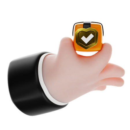 Carrying Package Hand Gesture  3D Icon