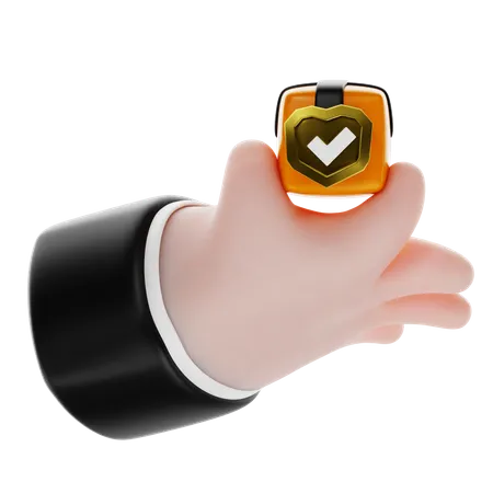 Carrying Package Hand Gesture  3D Icon