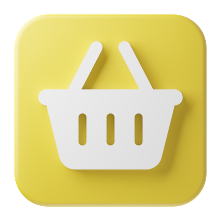 Cart Button  3D Icon