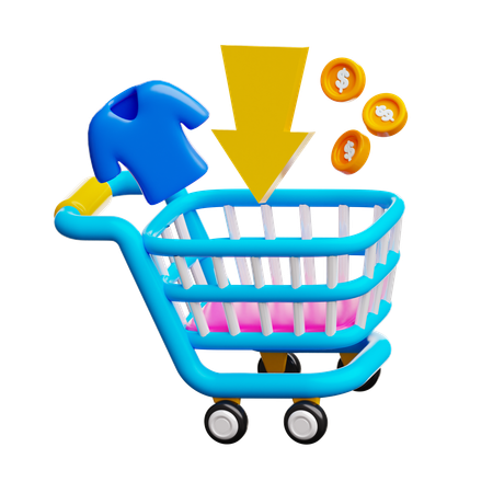 Cart Purchase  3D Icon