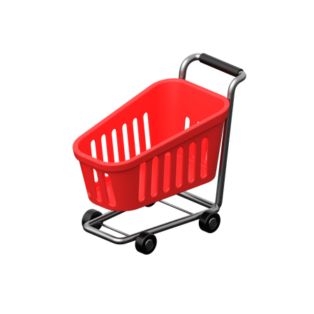 Cart selection for online shopping.  3D Icon