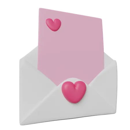 Carta aberta  3D Icon