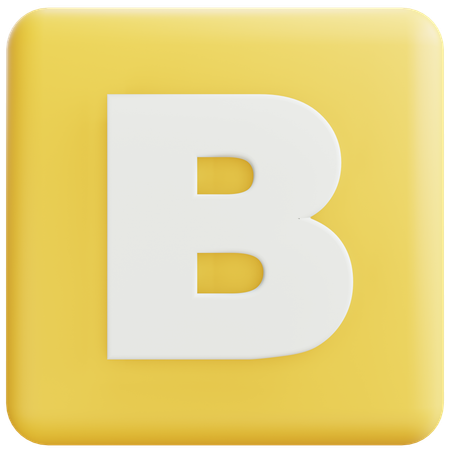 Letra B  3D Icon