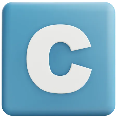 Letra c  3D Icon