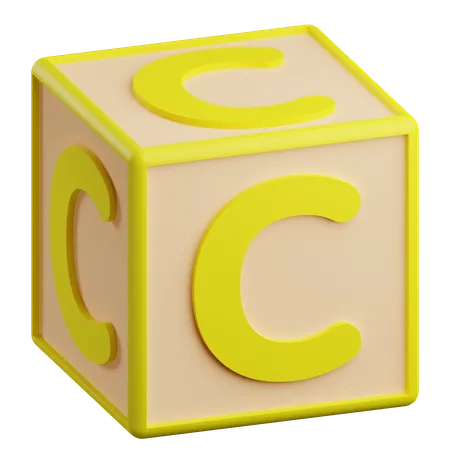 Ilustracao 3 D Da Letra C 3D Icon