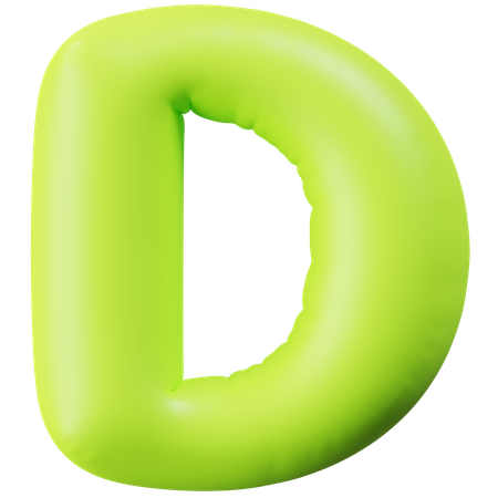 Letra d  3D Icon