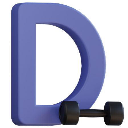 Letra d  3D Icon