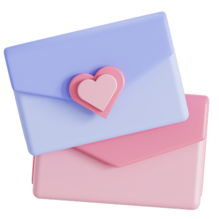 Carta de amor  3D Icon