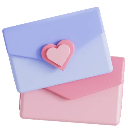 Carta de amor  3D Icon