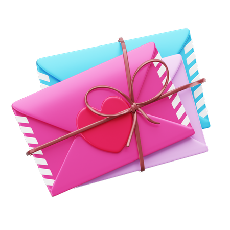 Carta de amor  3D Icon