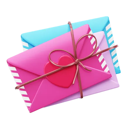 Carta de amor  3D Icon