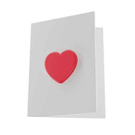 Carta de amor  3D Icon