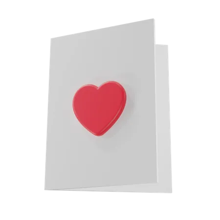 Carta de amor  3D Icon