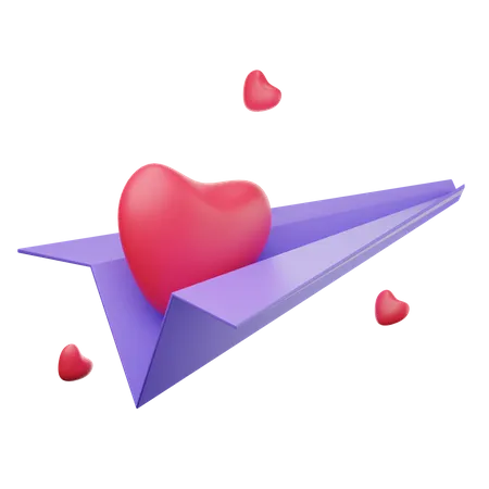 Carta de amor  3D Icon