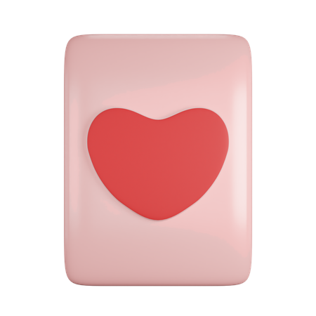 Carta de amor  3D Icon