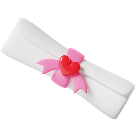 Carta de amor  3D Icon