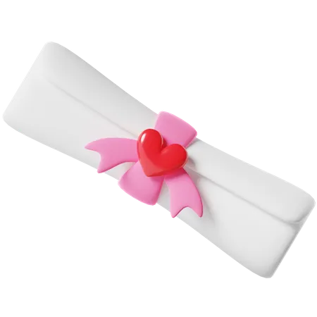 Carta de amor  3D Icon