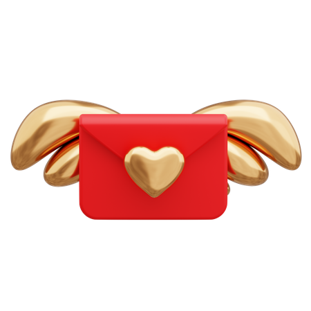 Carta de amor  3D Icon