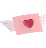 carta de amor com asas