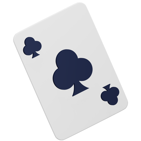 Carta de jogo de pôquer do clube  3D Icon