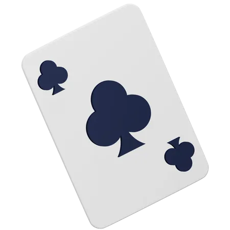 Carta de jogo de pôquer do clube  3D Icon