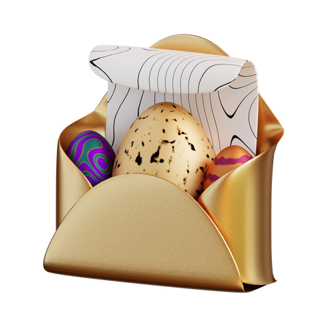 Carta de pascua  3D Icon