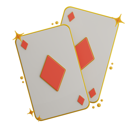 Tarjeta de póquer de diamantes  3D Icon