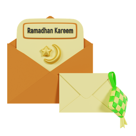 Carta de ramadán  3D Icon