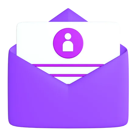 Carta de solicitud  3D Icon