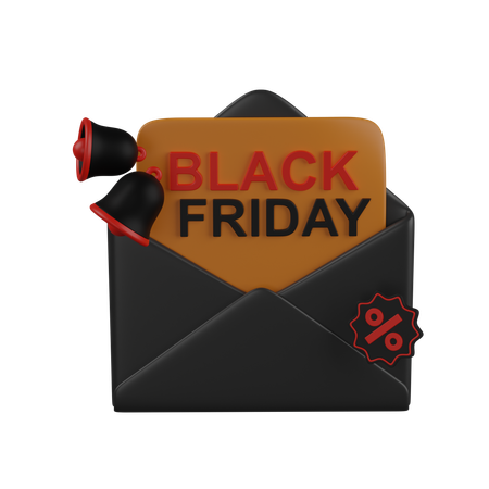 Carta de viernes negro  3D Icon