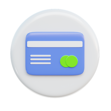 Carta di credito  3D Icon