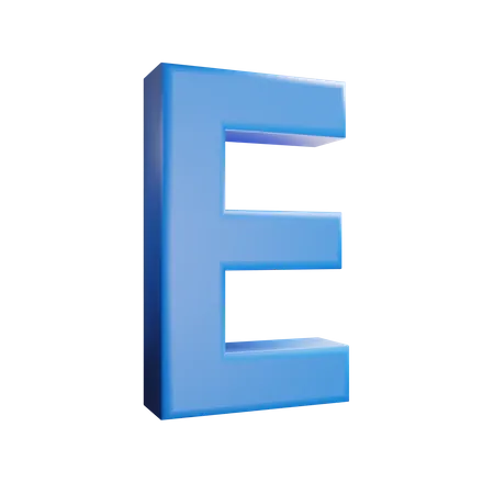 E carta  3D Icon