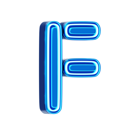 Letra f  3D Icon