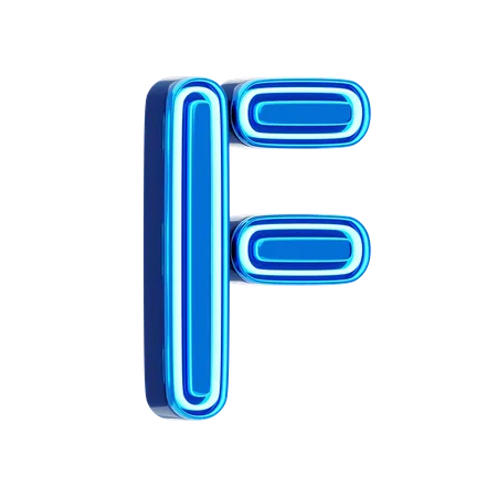 Letra f  3D Icon