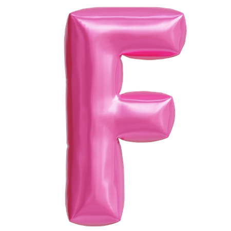 Letra f  3D Icon