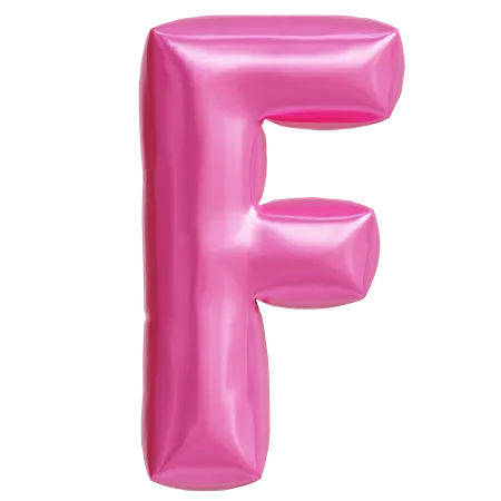 Letra f  3D Icon