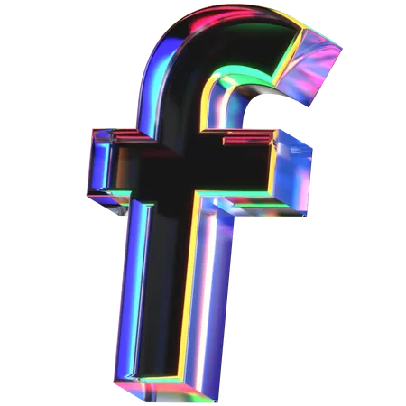 Letra f  3D Icon