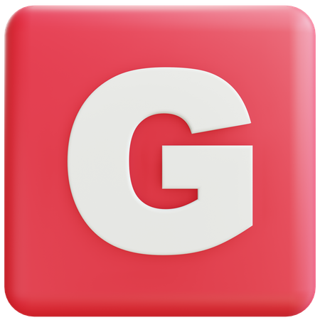 Letra g  3D Icon