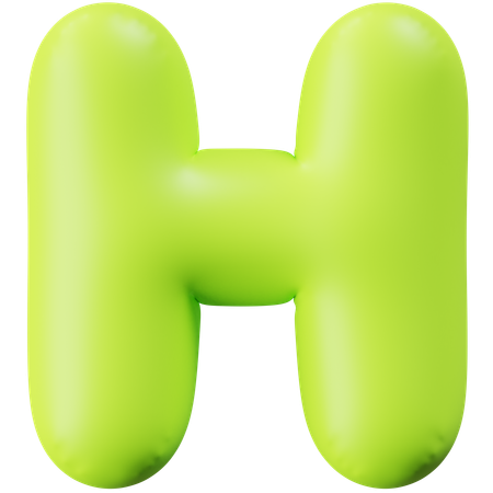 Letra h  3D Icon