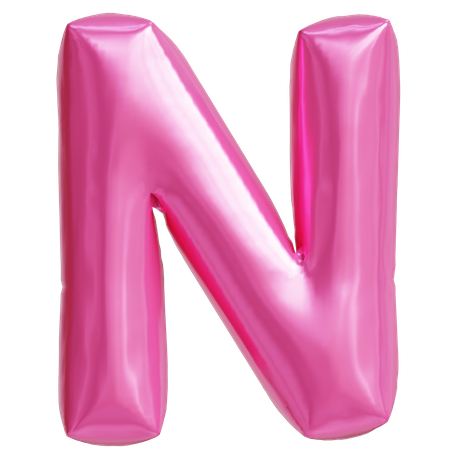 Letra n  3D Icon