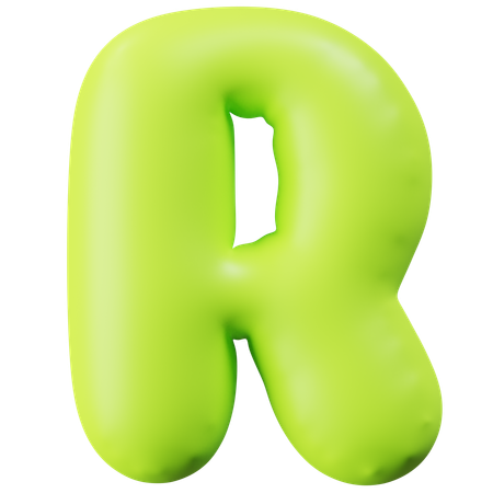 Letra R  3D Icon