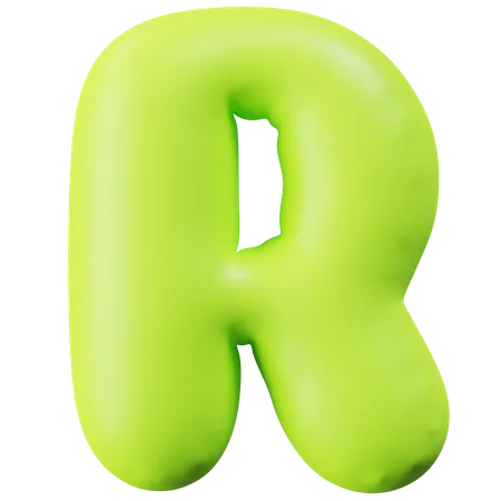 Letra R  3D Icon