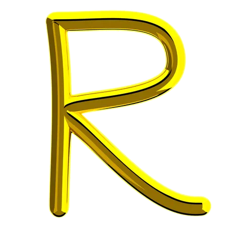 Letra R  3D Icon