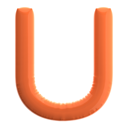 Letra u  3D Icon